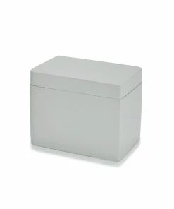 Kassatex Host/Hostess Grey Lacquer Cotton Jar