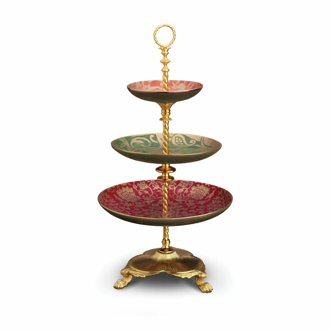 Gifts By Occasion Fortuny 3-Tier Server By L'Objet Gifts By Occasion Fortuny 3-Tier Server By L'Objet