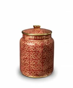Fortuny Ashanti Canister By L'Objet (Available In 3 Sizes) 2 Fortuny Ashanti Canister By L'Objet (Available In 3 Sizes)