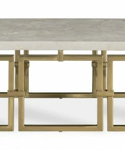 Century Furniture Gifts By Occasion COCKTAIL TABLE WITH CRYSTAL STONE TOP
