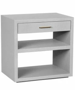 Interlude BEDSIDE CHEST LIGHT GREY