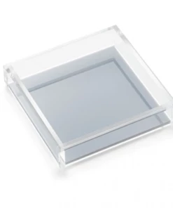 JR William Gifts By Occasion Napkin Tray Acrylic Luncheon With Grey Bottom