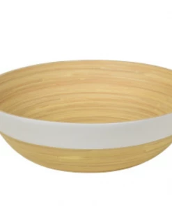 Albert L. Punkt BOWL BAMBOO MATTE WHITE LARGE Gifts By Occasion