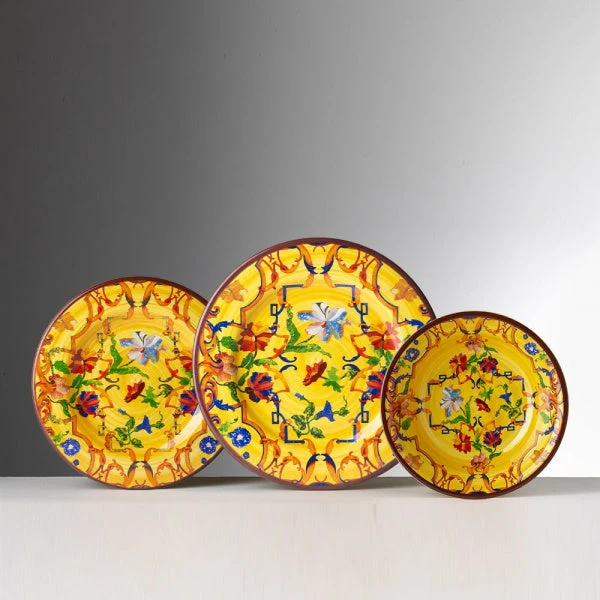 Host/Hostess Pancale Yellow Melamine (Available In 3 Sizes) By Mario Luca Giusti Host/Hostess Pancale Yellow Melamine (Available In 3 Sizes) By Mario Luca Giusti