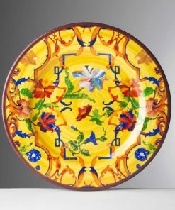 Host/Hostess Pancale Yellow Melamine (Available In 3 Sizes) By Mario Luca Giusti
