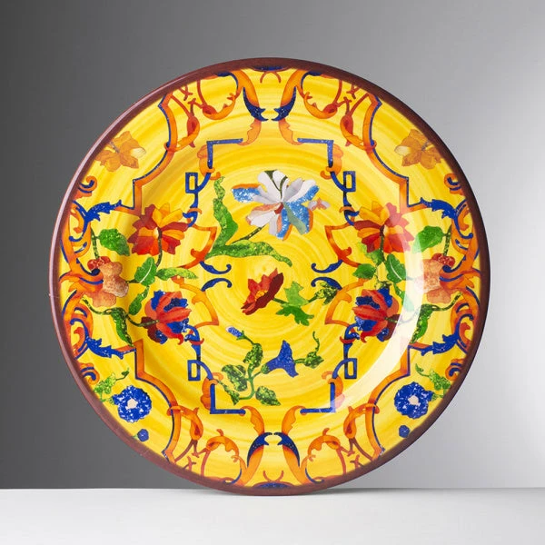 Host/Hostess Pancale Yellow Melamine (Available In 3 Sizes) By Mario Luca Giusti Host/Hostess Pancale Yellow Melamine (Available In 3 Sizes) By Mario Luca Giusti