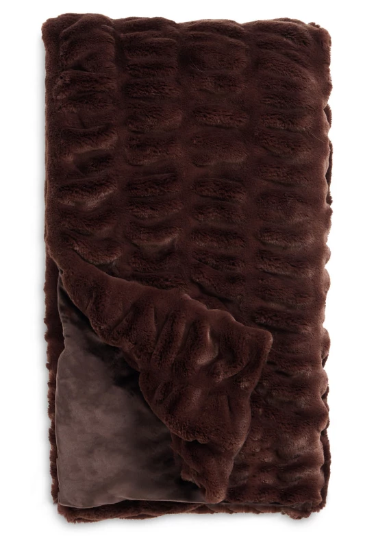Fabulous Furs Throw Faux Mink Mocha Fabulous Furs Throw Faux Mink Mocha