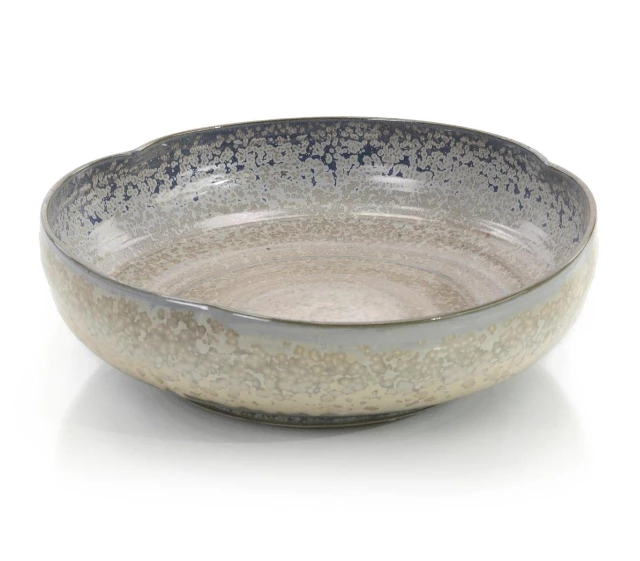 John Richard BOWL CREAM & AQUA John Richard BOWL CREAM & AQUA