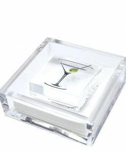 Tara Wilson Designs Martini Glass Lucite Napkin Holder Gifts By Occasion
