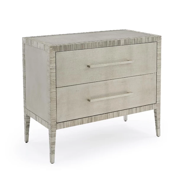 John Richard NIGHTSTAND BURNISHED PEWTER Side Tables John Richard NIGHTSTAND BURNISHED PEWTER Side Tables