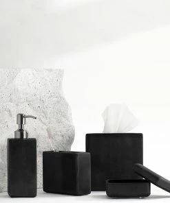 Kassatex Host/Hostess NOIR Black Toothbrush Holder