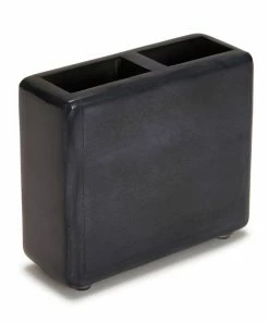 Kassatex Host/Hostess NOIR Black Toothbrush Holder