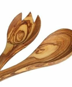 Be Home Gifts By Occasion SALAD SERVERS OLIVE WOOD