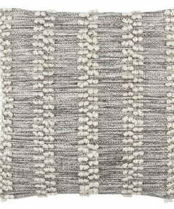 Annie Selke Company Host/Hostess HOBNAIL STRIPE GREY INDOOR/OUTDOOR DECORATIVE PILLOW