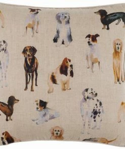 Annie Selke Company WOOF LINEN DECORATIVE PILLOW Host/Hostess