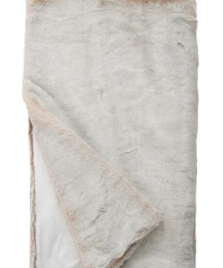 Fabulous Furs Throw Faux Mink Pearl