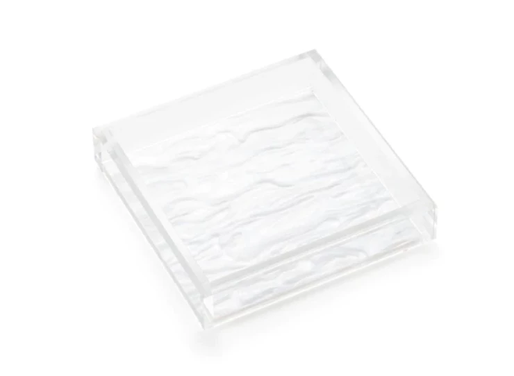 JR William Napkin Tray Acrylic Luncheon With Pearl Bottom Gifts By Occasion JR William Napkin Tray Acrylic Luncheon With Pearl Bottom Gifts By Occasion