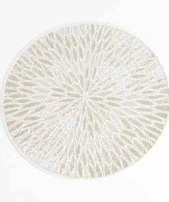 Saro Trading Gifts By Occasion Placemat Beaded White