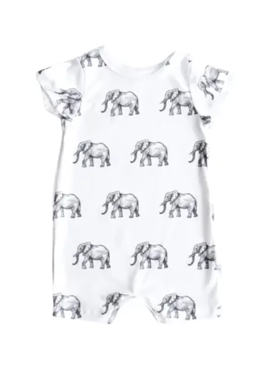 Jennifer Anne Style Gifts By Occasion Elephants Organic Romper Jennifer Anne Style Gifts By Occasion Elephants Organic Romper