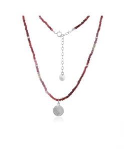 Mabel Chong Ruby Ombre Necklace In Silver Gifts By Recipient