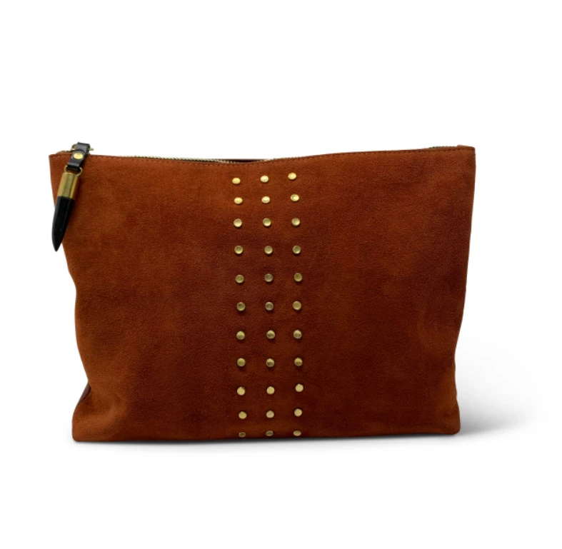 Kempton & Co Gifts By Occasion Rust Stud Medium Pouch Kempton & Co Gifts By Occasion Rust Stud Medium Pouch