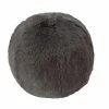 Evelyn Prelonge Smokey Grey FAUX FUR Snowball Pillow