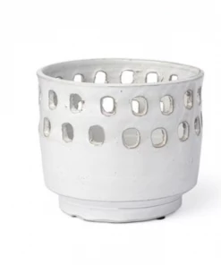 Mercana Gifts By Occasion White Textured Ceramic Vase