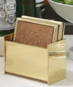 Global Views Brass Square Coasters Gifts By Occasion