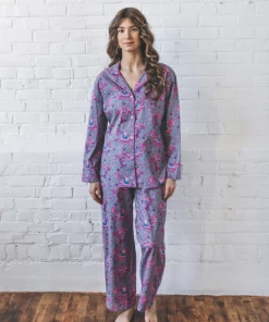 Print Fresh Flamenco Long Sleep Set - Fuchsia