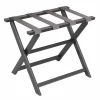 Gate House Furniture Gifts By Occasion Luggage Rack- Dark Grey Frame With Neutral Mesh Straps