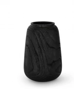 Palecek Gifts By Occasion Black Charcoal Wood Vase - Available In 2 Sizes