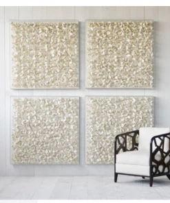 Palecek White Petals Artwork Gifts By Occasion 2 Palecek White Petals Artwork Gifts By Occasion