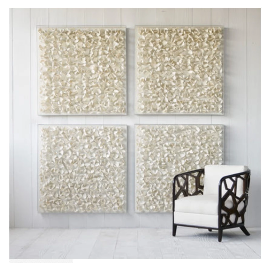 Palecek White Petals Artwork Gifts By Occasion Palecek White Petals Artwork Gifts By Occasion