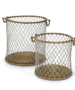 Palecek Nantucket Wire Basket - Available In 2 Sizes