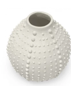 Palecek Gifts By Occasion White Urchin Vase - Available In 2 Sizes