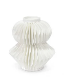 Palecek White Textured Vase - Available In 2 Sizes