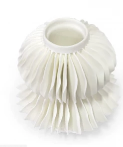 Palecek White Textured Vase - Available In 2 Sizes