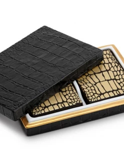 Crocodile Box With 2 Sets Of Cards By L'Objet Gifts By Occasion