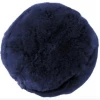 Evelyn Prelonge Navy Blue FAUX FUR Snowball Pillow