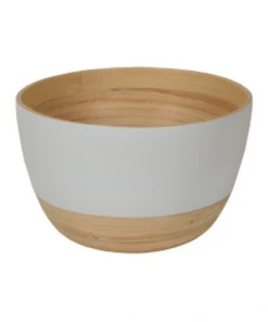 Albert L. Punkt BOWL BAMBOO MATTE WHITE MEDIUM Gifts By Occasion
