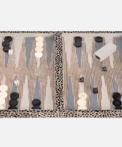 Pigeon & Poodle Backgammon Set Cheetah Print (Large) Gifts By Occasion