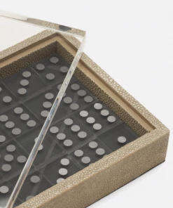 Pigeon & Poodle Domino Set (Silver Shagreen) Gifts By Occasion