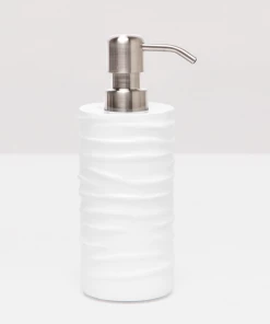 Pigeon & Poodle Bath Collection Lacquered Wave (White) 3 Pigeon & Poodle Bath Collection Lacquered Wave (White)