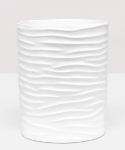 Pigeon & Poodle Bath Collection Lacquered Wave (White) 4 Pigeon & Poodle Bath Collection Lacquered Wave (White)