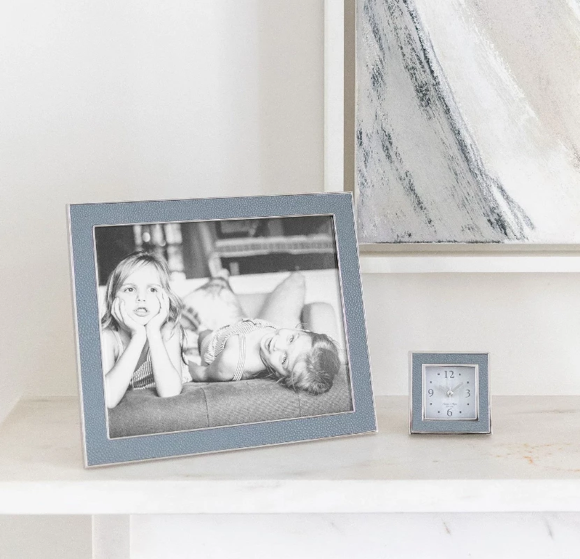 Addison Ross Gifts By Occasion Alarm Clock Grey Shagreen (Square) Addison Ross Gifts By Occasion Alarm Clock Grey Shagreen (Square)