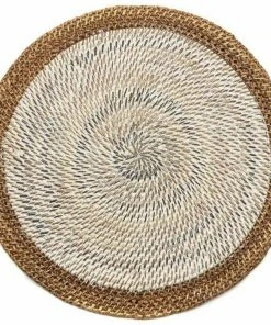 Deborah Rhodes Placemat Shaded Rattan White