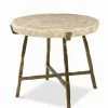 Century Furniture SIDE TABLE STONE AND IRON