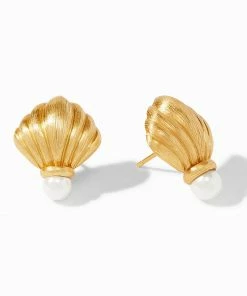 Julie Vos Simone Shell Earring