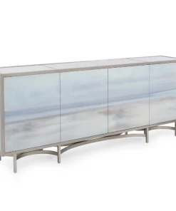 John Richard CABINET FOUR DOORS PEWTER FINISH Side Tables