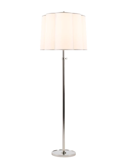 Visual Comfort Decorative Floor Lamp Simple In Soft Silver Visual Comfort Decorative Floor Lamp Simple In Soft Silver